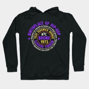 Bronx Hip-Hop - Celebrating 50 Years of Rhymes and Rhythms Hoodie